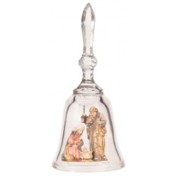 Bell with Holy Family in wood