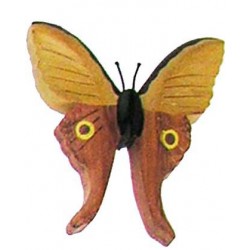 Aimant papillon en bois