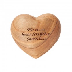 Heart Engraved in fruit wood