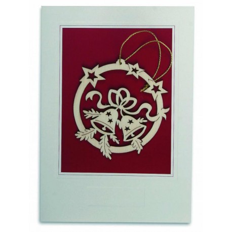 Christmas Card with Bell Decorations