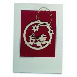 Grußkarte mit hängendem Ornament