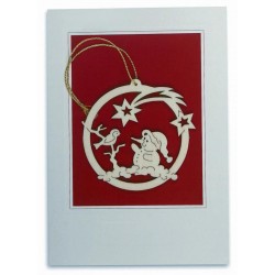 Greeting Card with Snowman