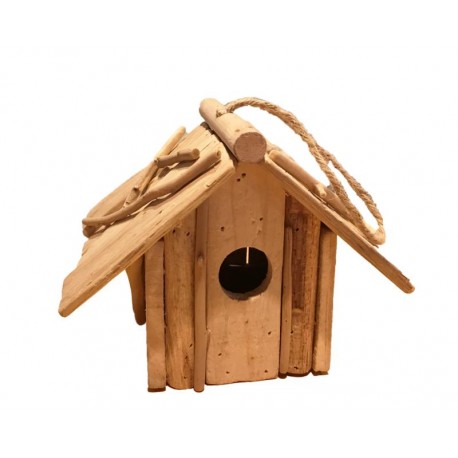 Casetta per uccellini in legno rustico