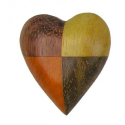 Herz-Magnet aus Holz