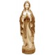 Lourdes-Madonna Holzfigur - in Brauntönen lasiert
