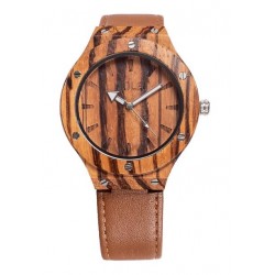 Olive Wooden Watch with Eco-Leather – Lio
