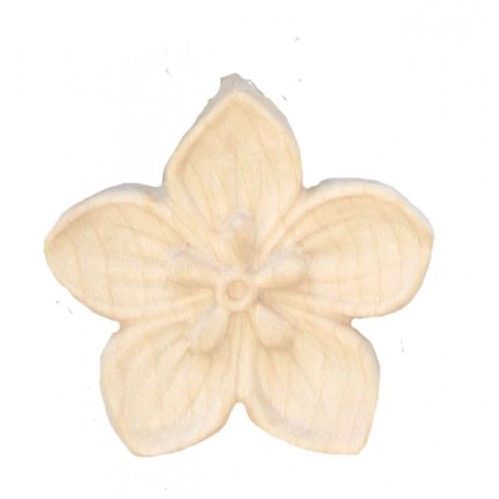 Fiore a ciondolo scolpito in legno