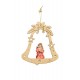 Bell with wooden angel - color