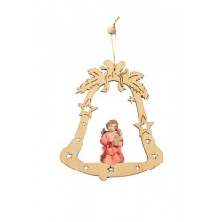 Bell with wooden angel - color