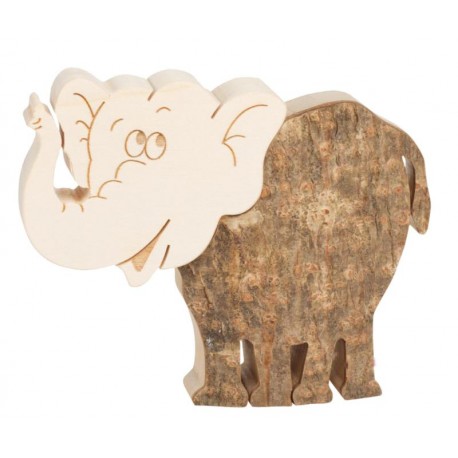 Elefant aus Holz 6,5 cm