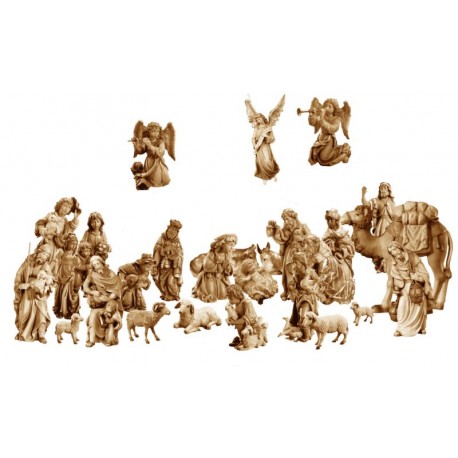 Matteo Nativity with 27 figures - brown shades