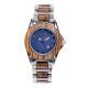 Wood Watch for Woman in Olive wood and Steel