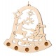 Bell with Santa with Swarovski crystals