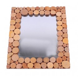 Specchio in legno 38 x 33 cm