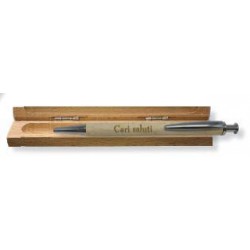 Hülle für Kugelschreiber aus Holz