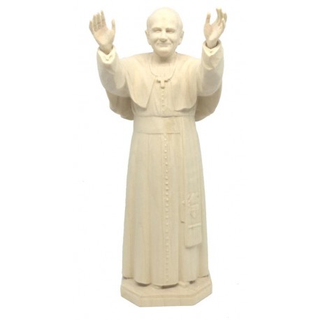 Pape Jean-Paul II en bois