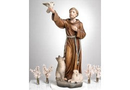 Statua di San Francesco in Legno d’Acero: Un Capolavoro di Fede e Artigianato