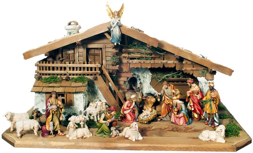 Presepi in legno rustico Tirolese Raffaello