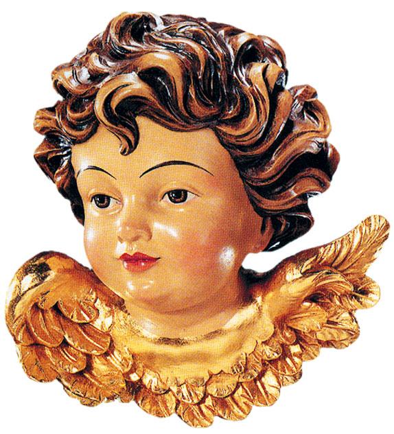 Testine d'angelo in legno