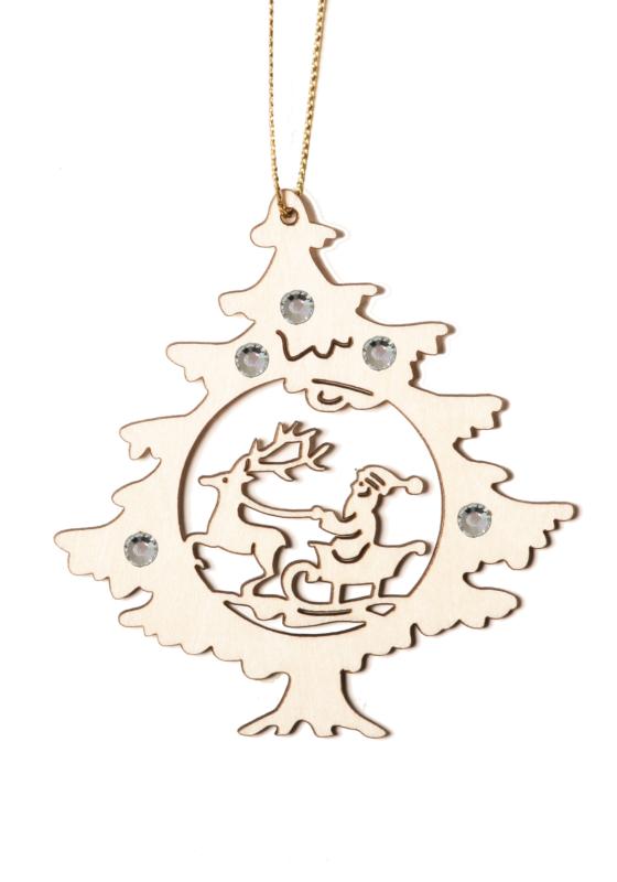 Arbre de Noël avec élan et Swarovski