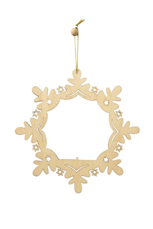 Cercle avec feuillage - décoration de Noël