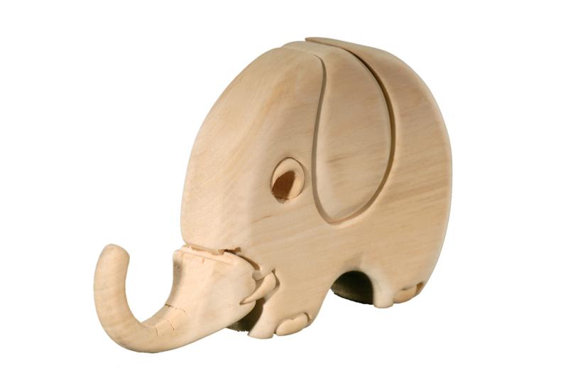 Puzzle éléphant en bois