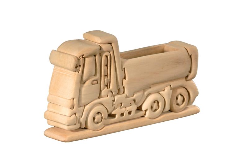Camion en bois 3d jigsaw