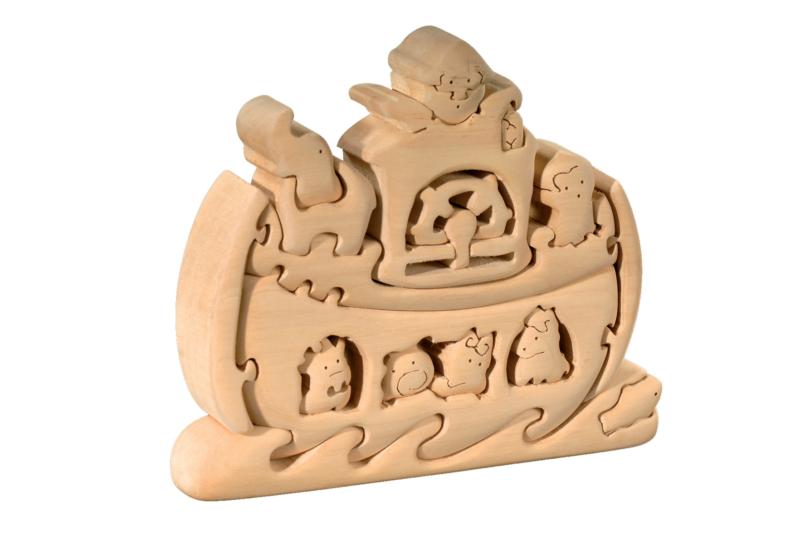 Arche de Noé avec animaux 3d puzzle en bois