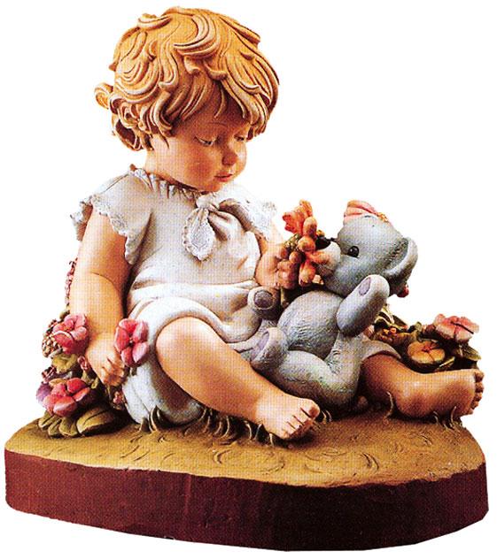 Figurine en bois Mon jardin