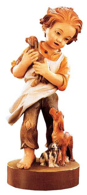 Minisculpture Enfant avec toutous