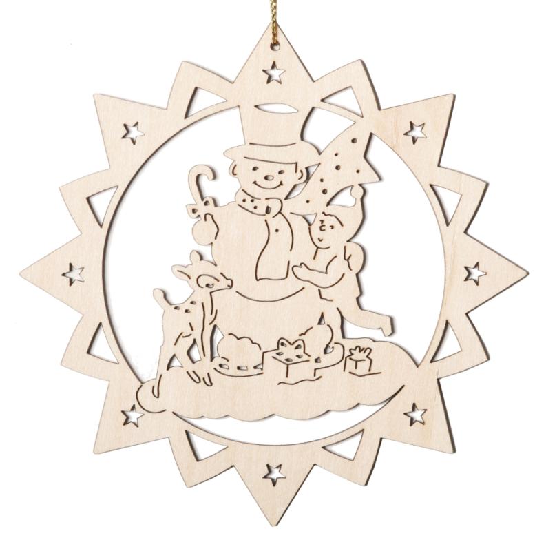 Bonhomme de neige avec enfant