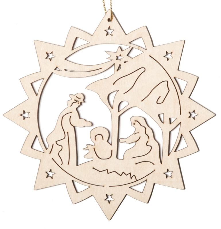 Étoile avec la Sainte Famille