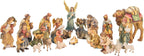 Presepe composto da 24 statuine - colorato a olio