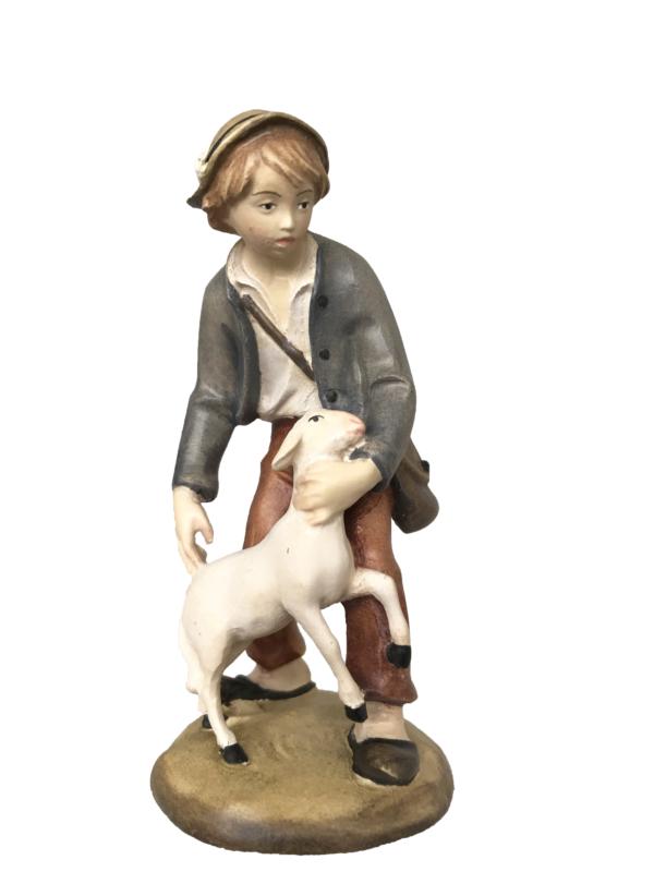 Berger avec mouton et chapeau
