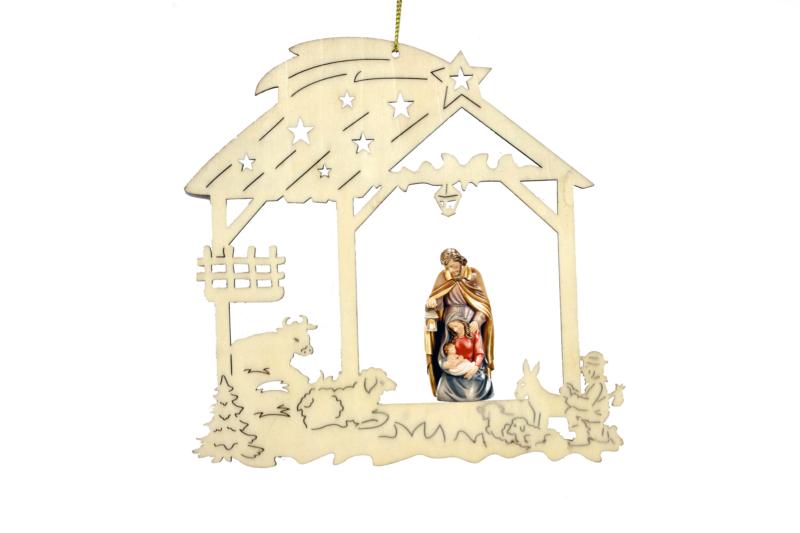 Arbre de Noël avec crèche