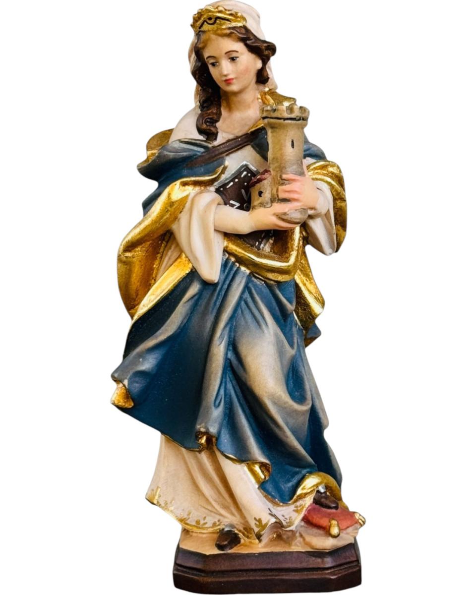 Sainte Barbe sculptée en bois