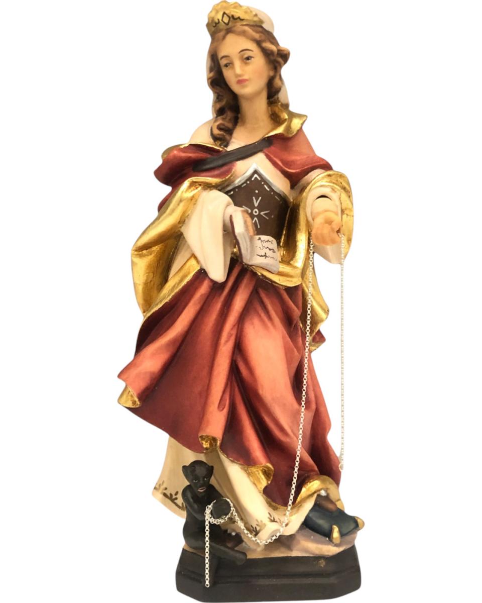 Sainte Julienne avec le diable enchaîné