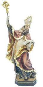 St. Albinus représenté avec un livre en bois