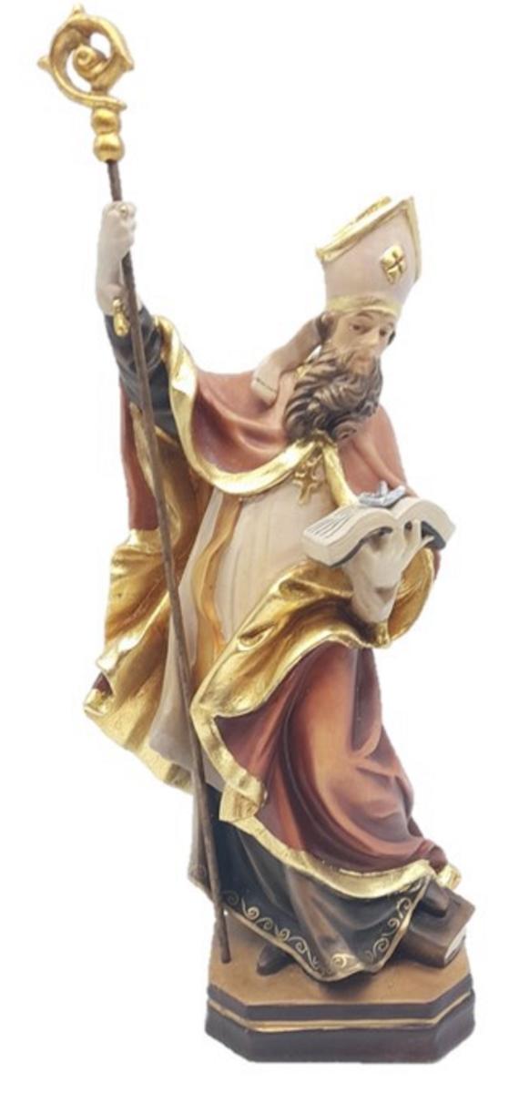 Saint Clément représenté avec une ancre en bois