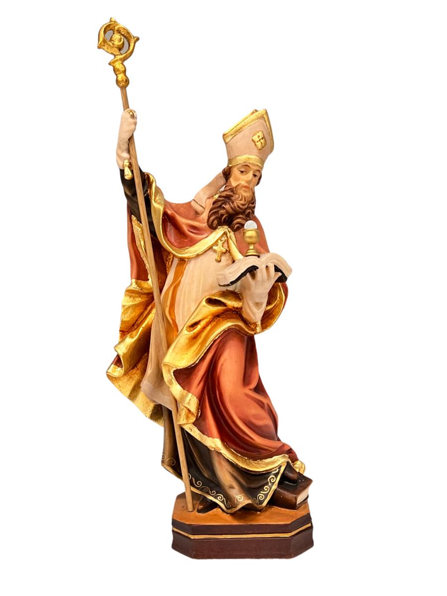 St. Norbert représenté avec un livre en bois et un calice
