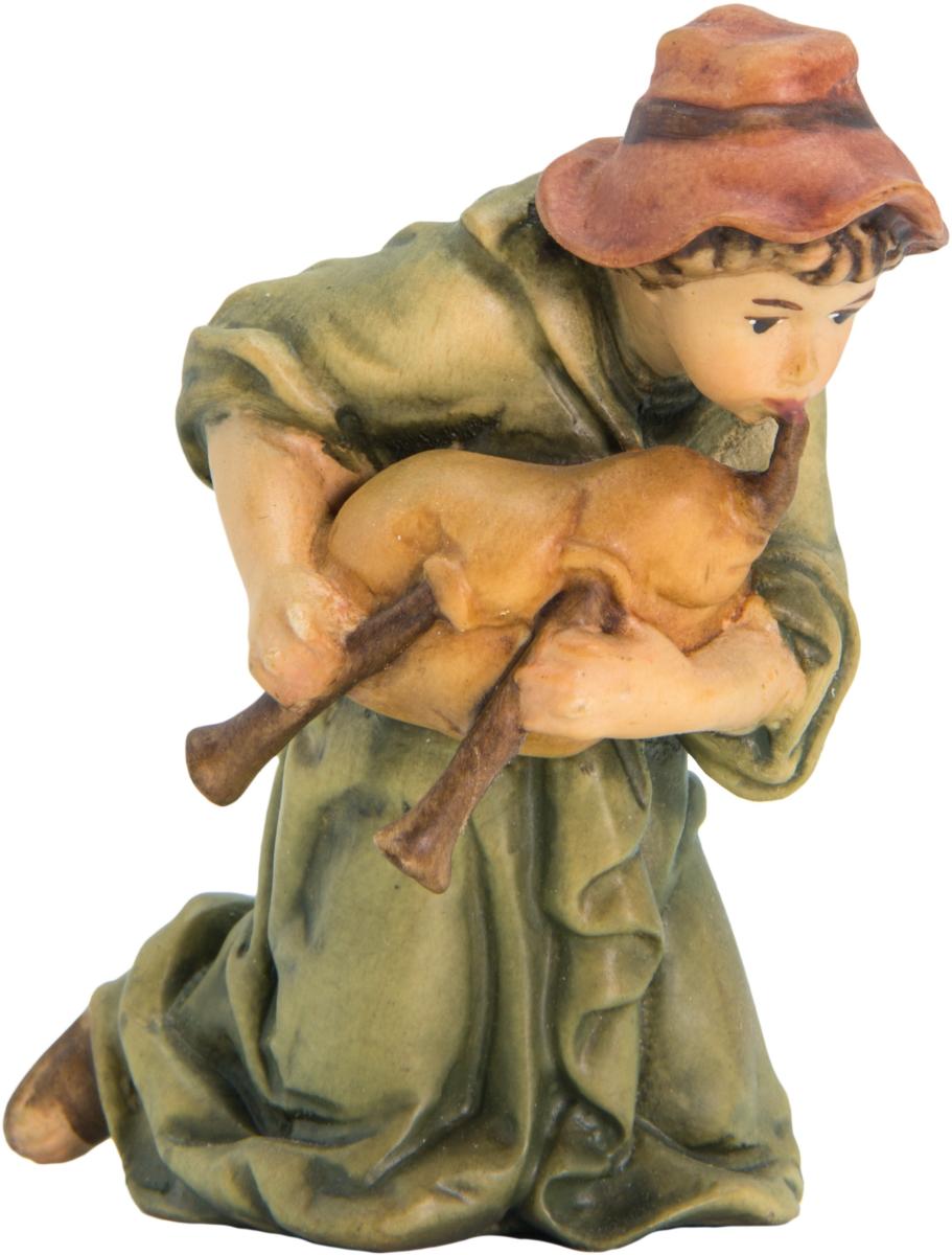 Berger à genoux avec cornemuse en bois