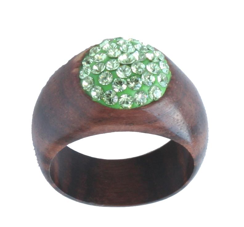 Ring Grün | Holzringe groß
