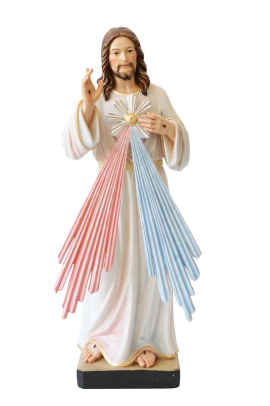 Jésus-Christ miséricordieux en fibre de verre