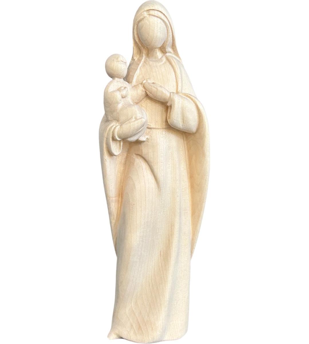 Mutter mit Kind  aus Holz - Natur