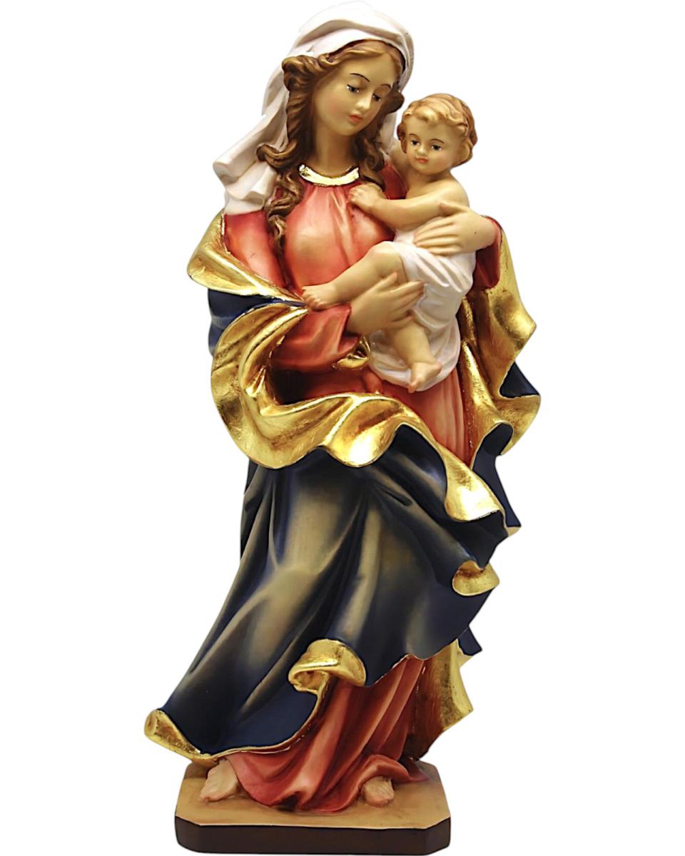 Madonna vom Herzen mit Kind - mit Ölfarben lasiert