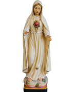 Madone de Fatima Sacré-Cœur en bois