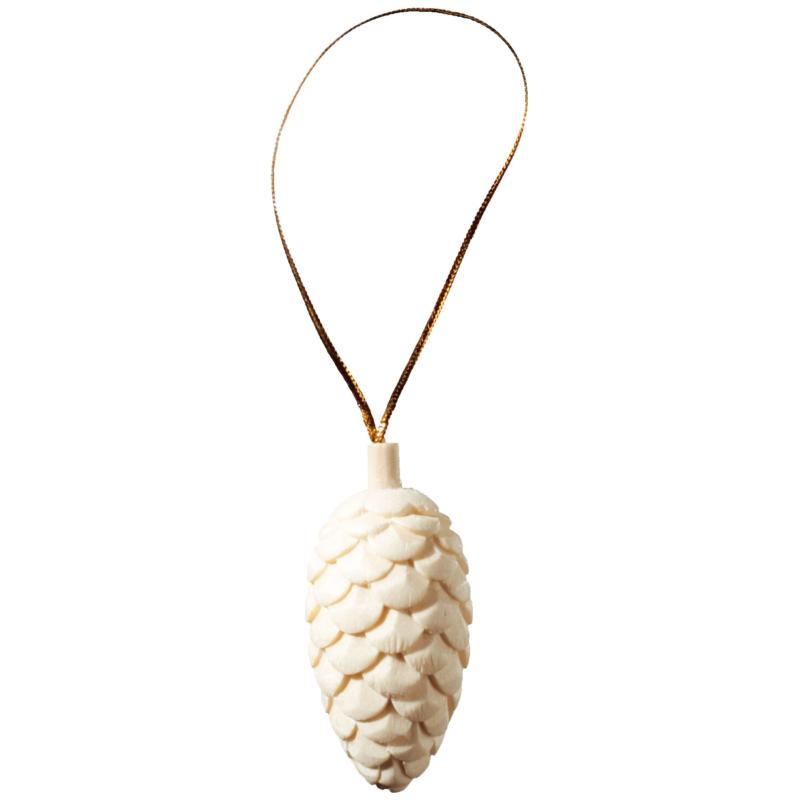 Pomme de pin en bois, décoration de Noël