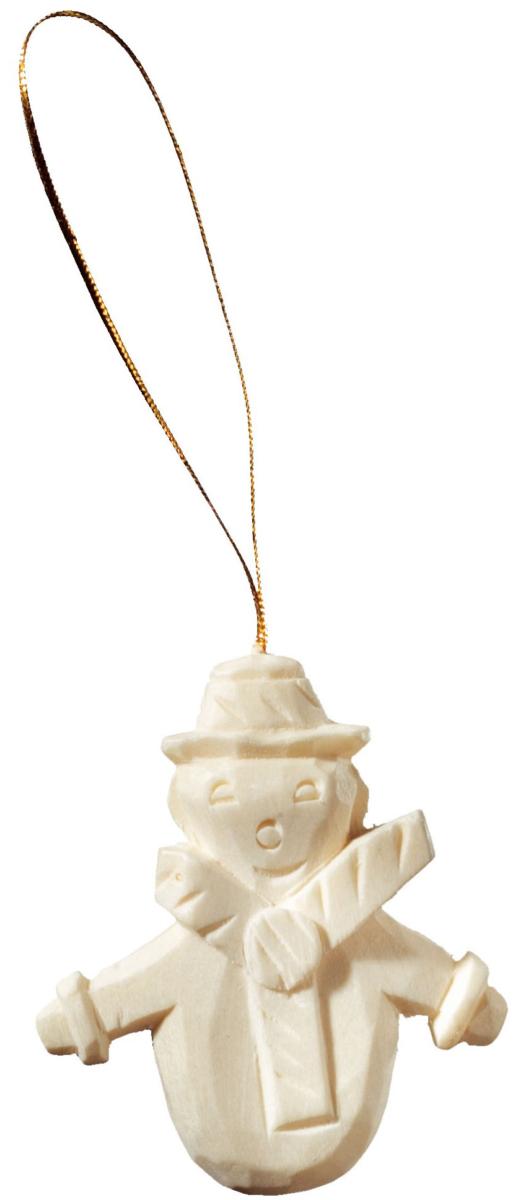 Bonhomme de neige en bois pour le sapin