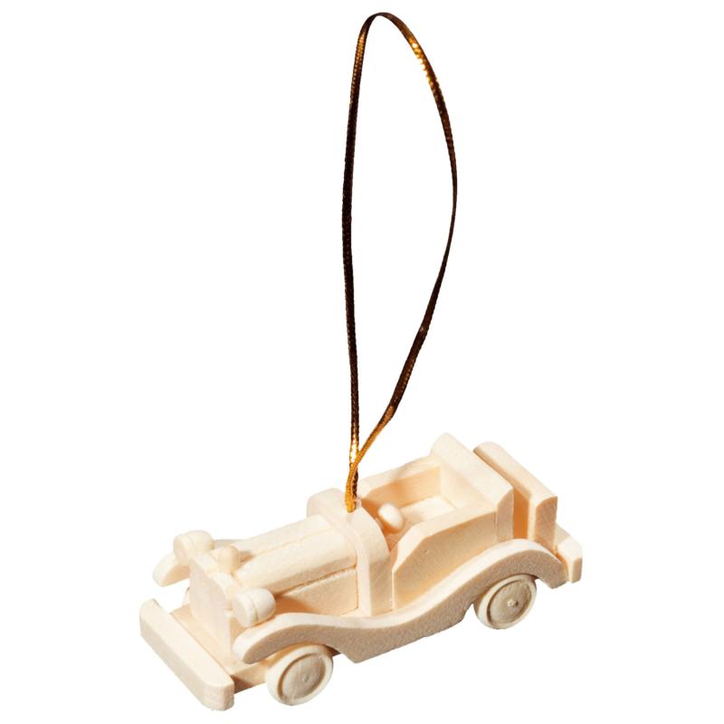 Décoration de voiture en bois