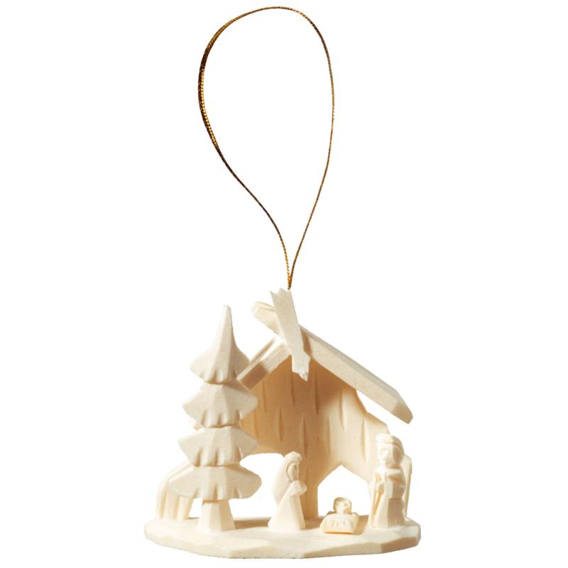 Bloc de décoration Sainte Famille en bois